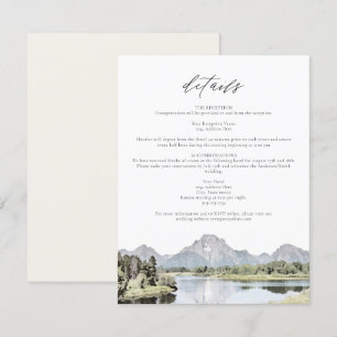 Tarjeta de detalles del Boda de la montaña del PAR