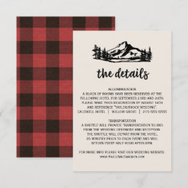 Tarjeta de detalles del Boda de la placa de protec