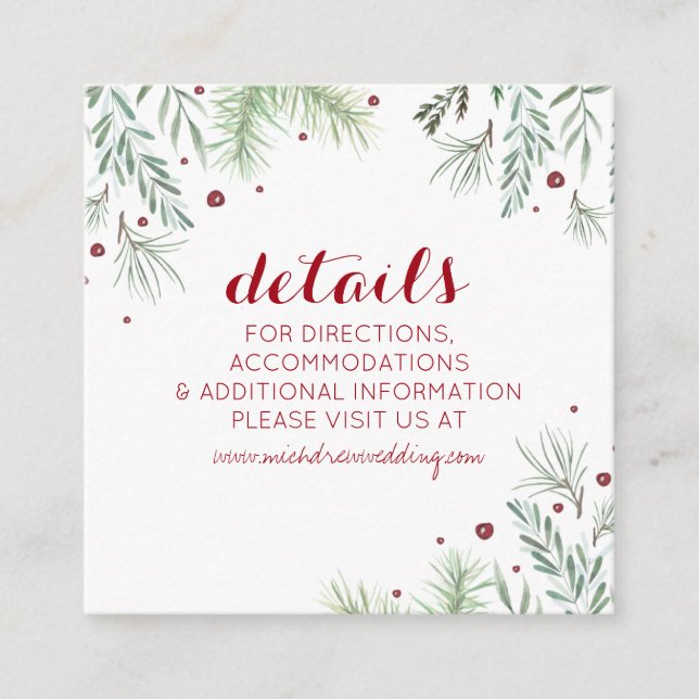 Tarjeta de detalles del Boda de la vegetación de i (Anverso)