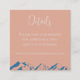 Tarjeta de detalles del Boda de las flores de invi