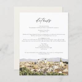 Tarjeta de detalles del Boda de línea aérea ROME I