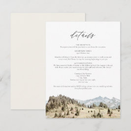Tarjeta de detalles del Boda de Montaña MONITOREO