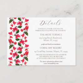 Tarjeta de detalles del Boda del gabinete de Bouga