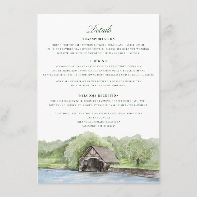 Tarjeta de detalles del personalizado (Anverso)