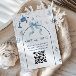 Tarjeta de detalles del Registro de Baby Shower de