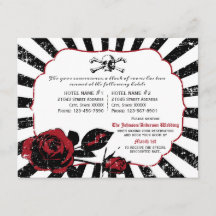 Tarjeta de detalles del Rosa de gótico Skull Grung