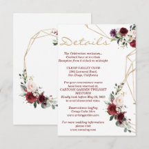 Tarjeta de detalles floral nueva