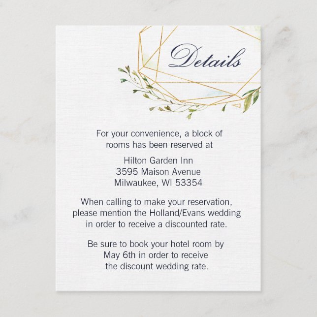 Tarjeta de detalles Geo Envy (Anverso)