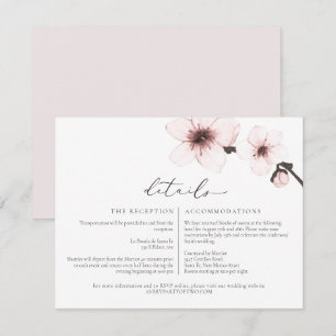 Tarjeta de detalles HARUMI Elegant Sakura Flor de