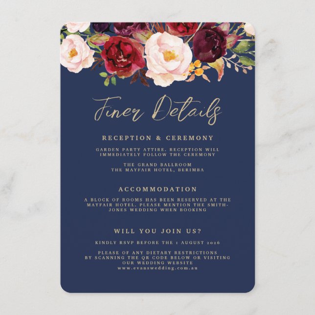 Tarjeta de detalles más fina - Lucy (Anverso)