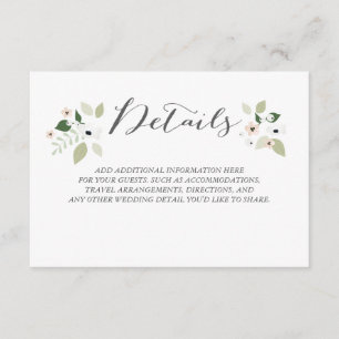 Tarjeta de detalles Meadow Blooms