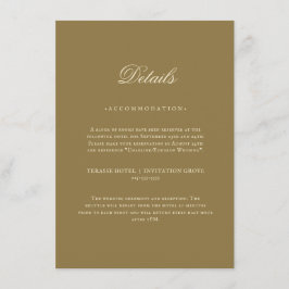 Tarjeta de detalles minimalista elegante y neutral