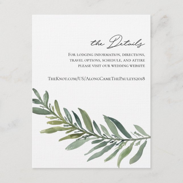 Tarjeta de detalles para CR (Anverso)