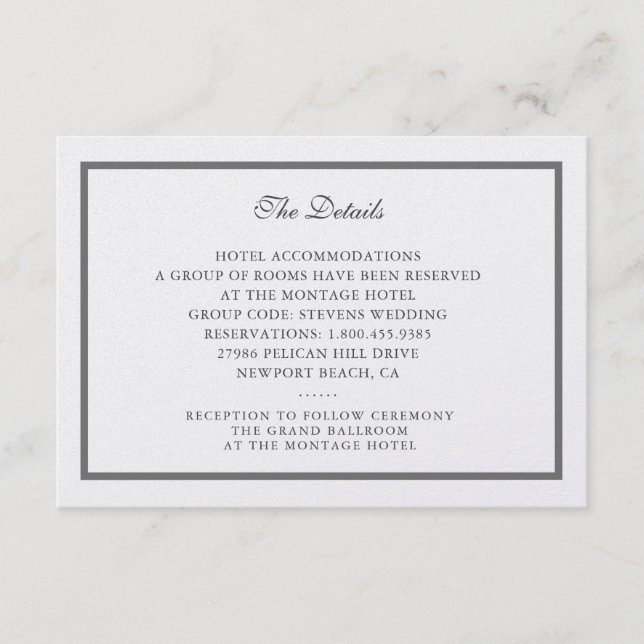 Tarjeta de detalles Pearl Shimmer (Anverso)