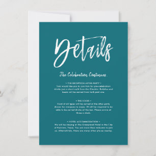 Tarjeta de detalles   Script Verde azulado
