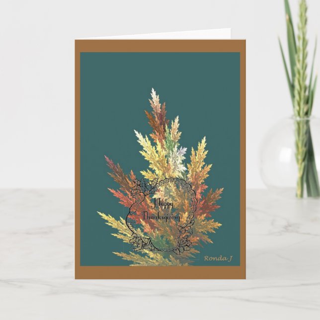 Tarjeta de Día de Acción de Gracias (Anverso)