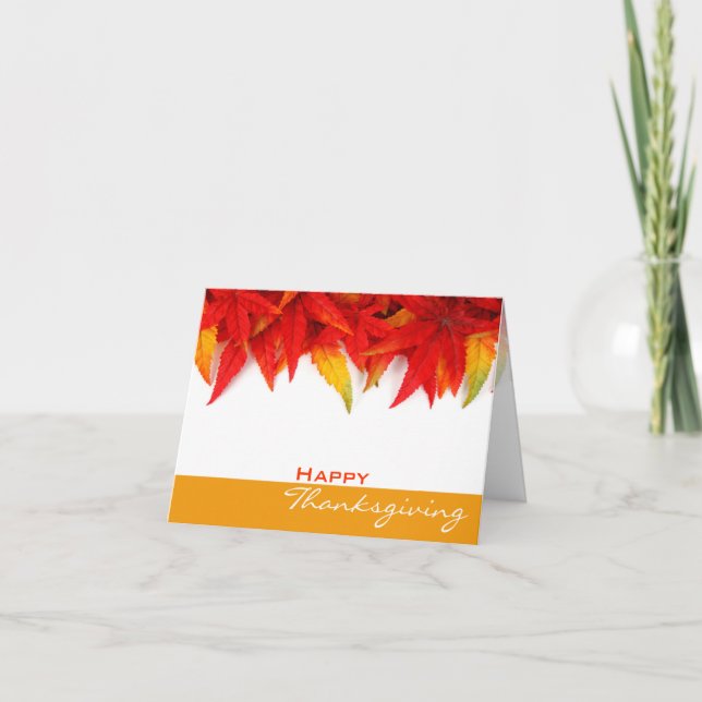 Tarjeta de Día de Acción de Gracias (Anverso)