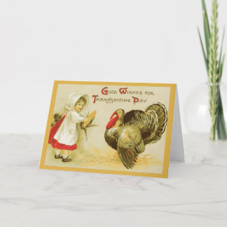 Tarjeta de Día de Acción de Gracias Vintage
