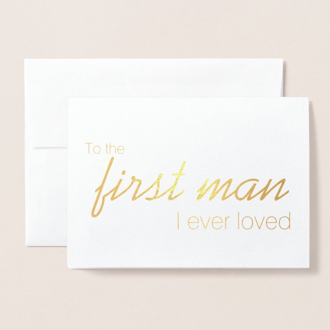 Tarjeta de día de boda de escritura moderna de Rel (Anverso con sobre)