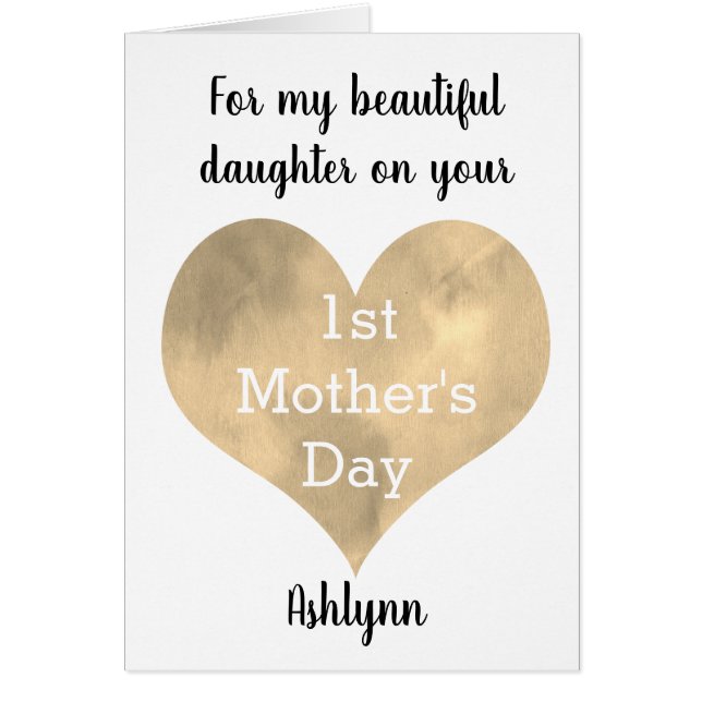 Tarjeta de Día de la Hija (Frente)