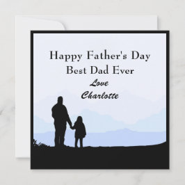 Tarjeta de Día de la Hija Mejor Hija Nombre de la 