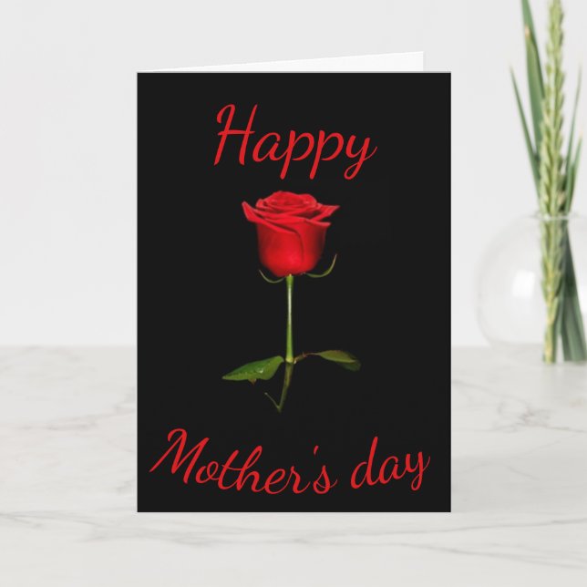 tarjeta de Día de la Madre (Anverso)