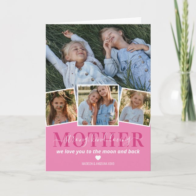 Tarjeta de Día de la Madre | 4 Foto de mamá (Anverso)