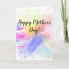 Tarjeta de Día de la Madre abstracta 5x7