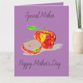 Tarjeta de Día de la Madre / Apple de mi ojo