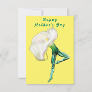 Tarjeta de Día de la Madre Ballerina Calla Lily Ba
