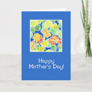 Tarjeta de Día de la Madre bonito, flores de veran