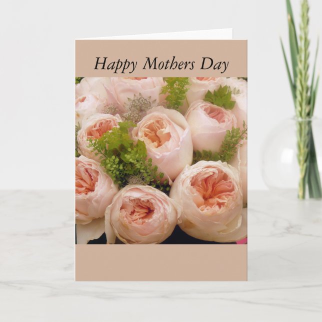 Tarjeta De Día de la Madre Bouquet De Rosas (Anverso)