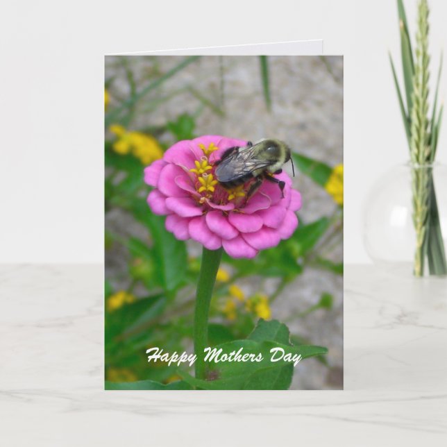 Tarjeta de Día de la Madre Bumble Bee (Anverso)