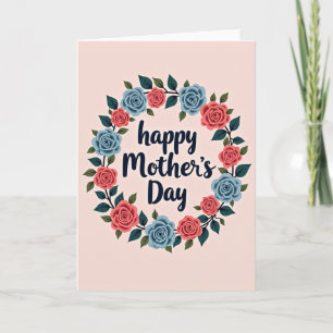 Tarjeta de Día de la Madre con aspecto de papel Kr