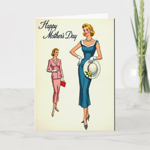 Tarjeta de Día de la Madre con Estilo