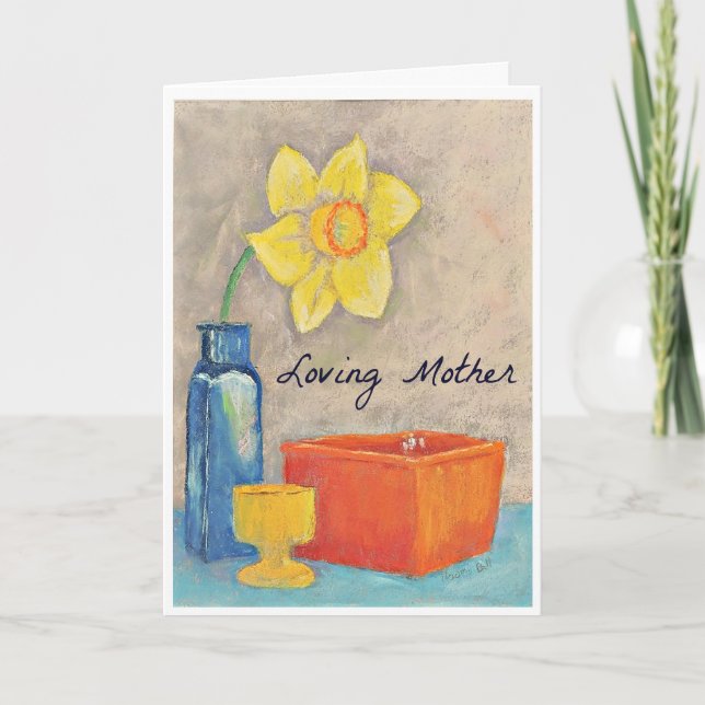 Tarjeta de Día de la Madre Daffodil (Anverso)