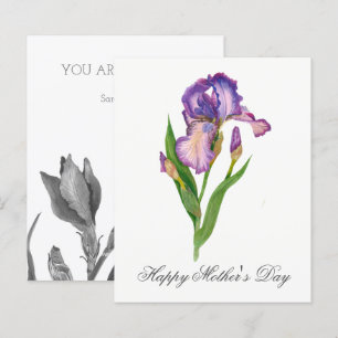 Tarjeta de Día de la Madre de acuarela de Bonito p