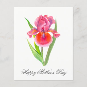 Tarjeta de Día de la Madre de acuarela de Bonito p