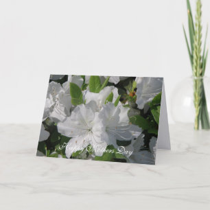Tarjeta de Día de la Madre de Azaleas Blancas