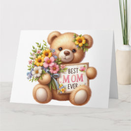 Tarjeta de Día de la Madre de bonito