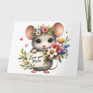 Tarjeta de Día de la Madre de bonito