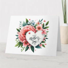 Tarjeta de Día de la Madre de bonito