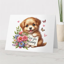 Tarjeta de Día de la Madre de bonito