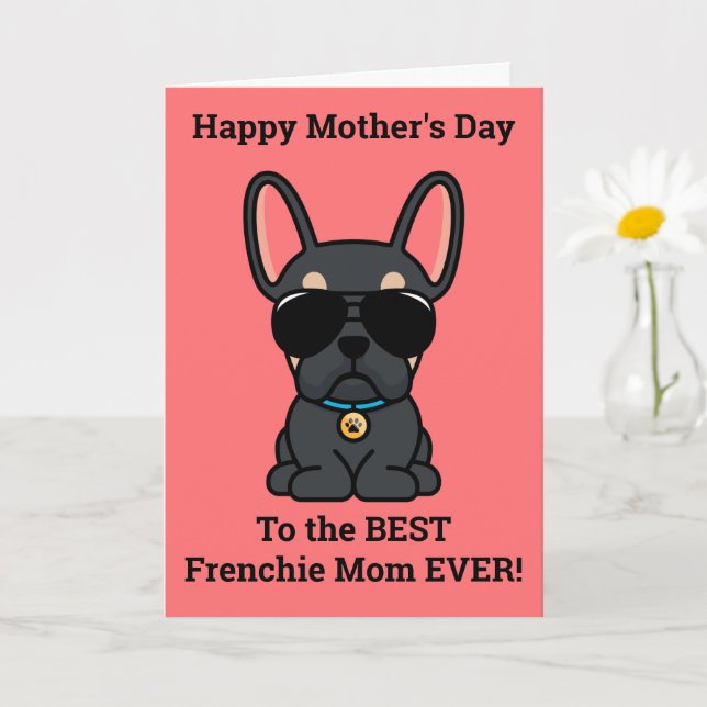 Tarjeta de Día de la Madre de Bulldog Francés de T