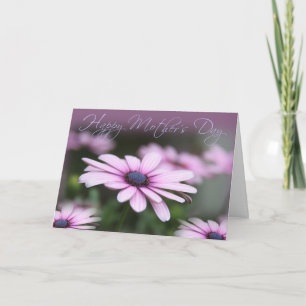 Tarjeta de Día de la Madre de Daisies Rosados