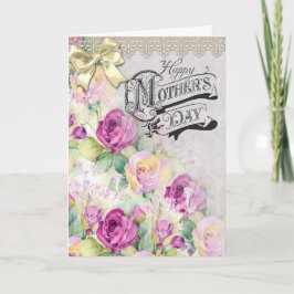 Tarjeta de Día de la Madre de Estilo Antiguo