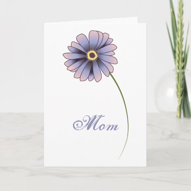 Tarjeta de Día de la Madre de flores de margarita  (Anverso)