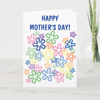 Tarjeta de Día de la Madre de las Flores de Amor
