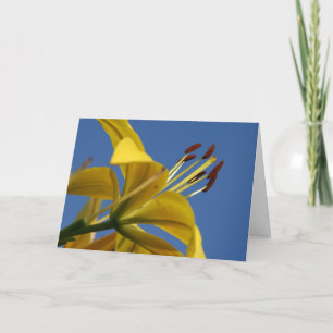 Tarjeta de Día de la Madre de Lily Amarilla