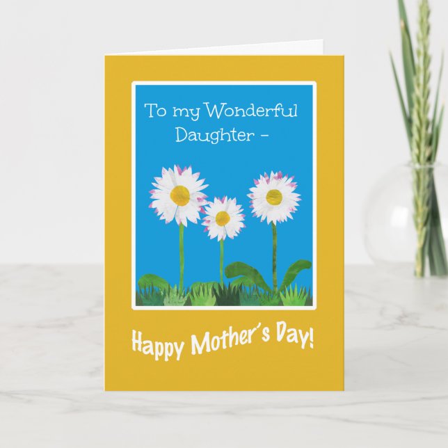 Tarjeta de Día de la Madre de moda para la hija: D (Anverso)